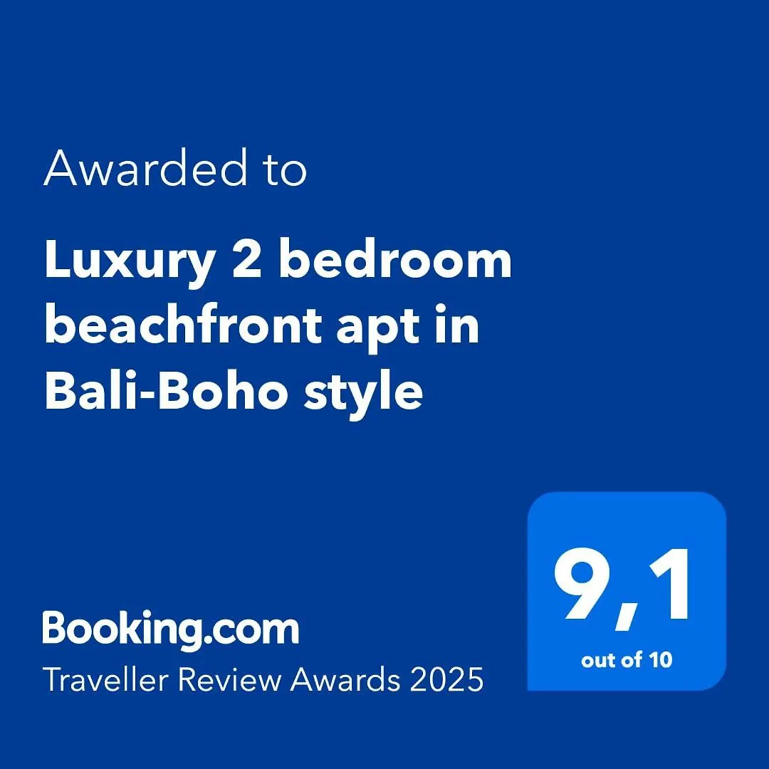 Luxury 2 Bedroom Beachfront Apt In Bali-Boho Style Sitio de Calahonda Appartement